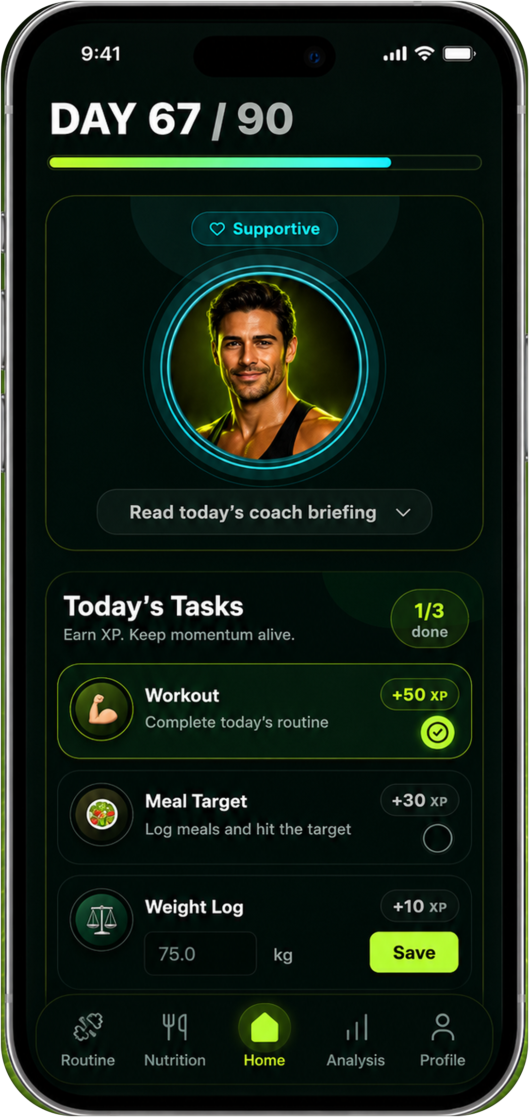 Reset90 AI app preview